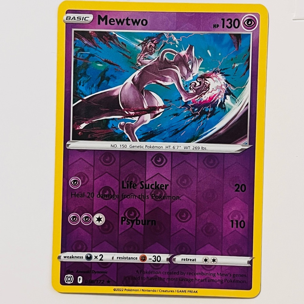 Mewtwo Pokémon Card Reverse 056/172 NM